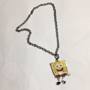Jeweled Sponge Bob Necklace